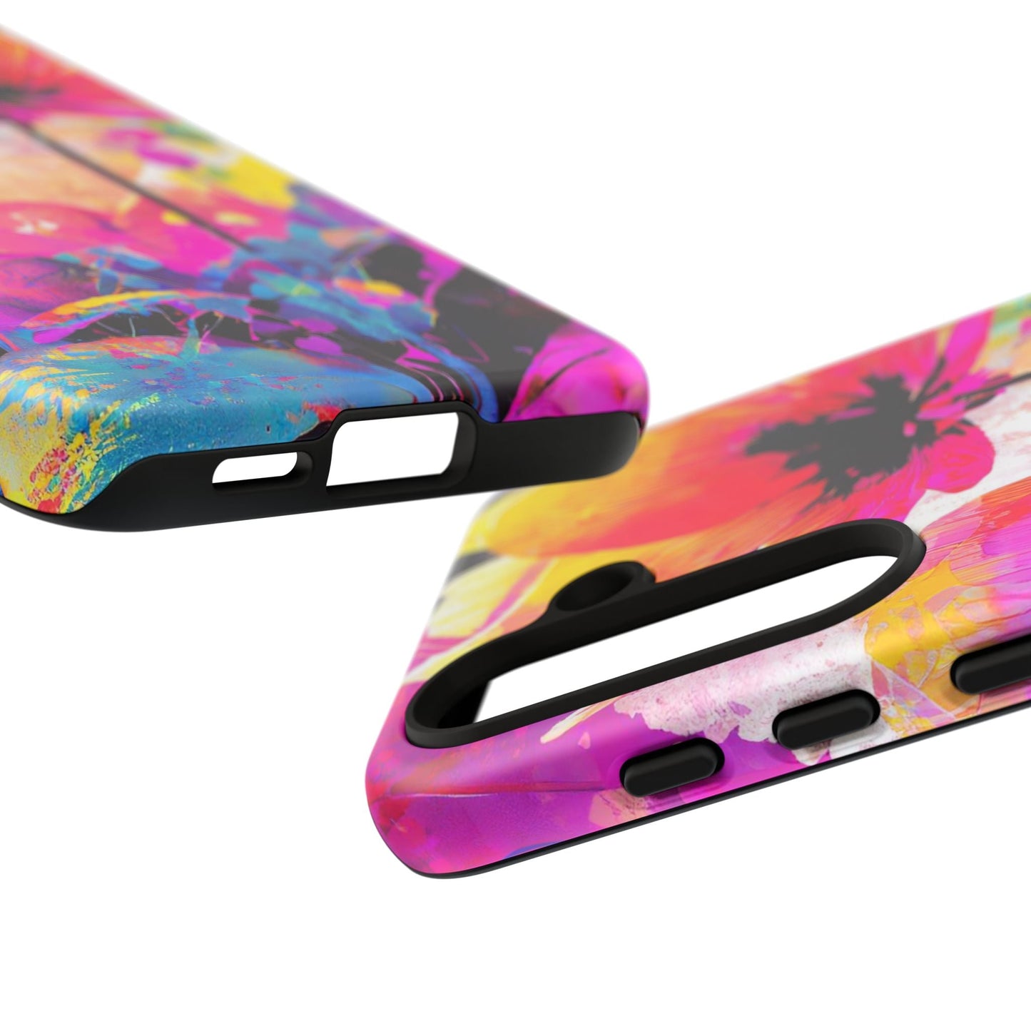 Neon Floral Tough Phone Case