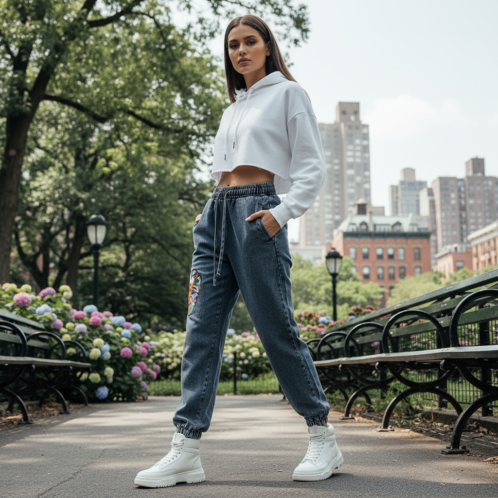 Love Bar Snow Wash Jogged Sweatpants