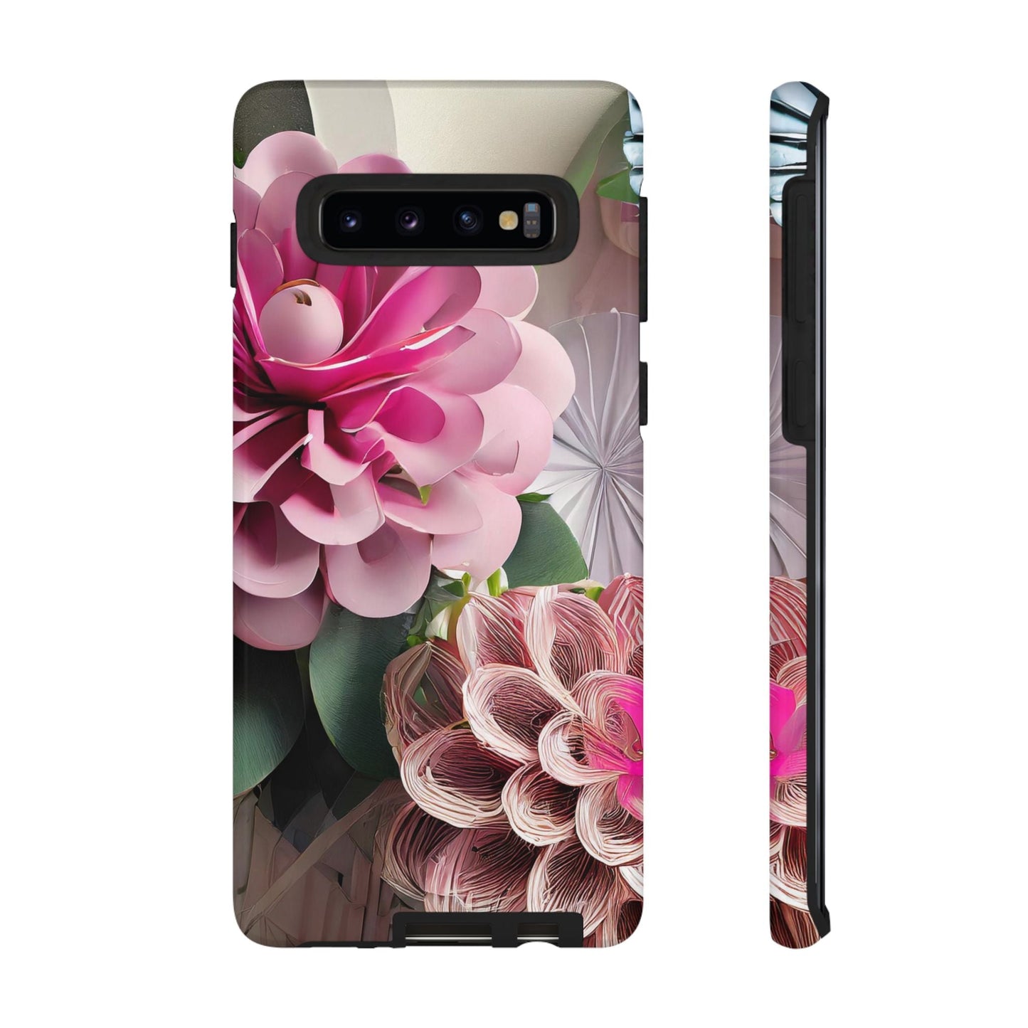Elegant Paper Flowers Tough Phone Case