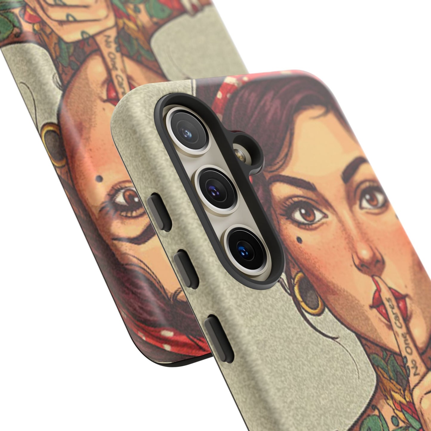 Shh No One Cares Tough Phone Case