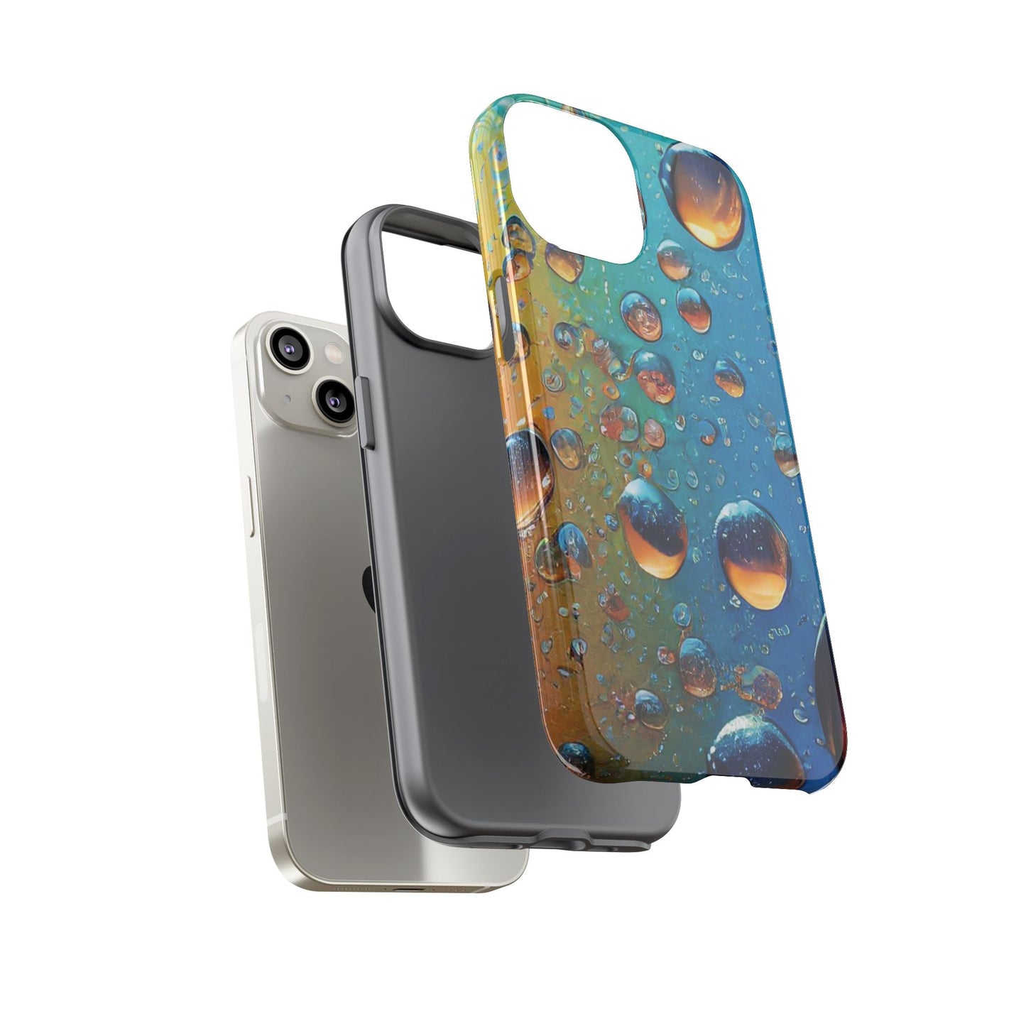 Colorful Water Droplets Tough Phone Case