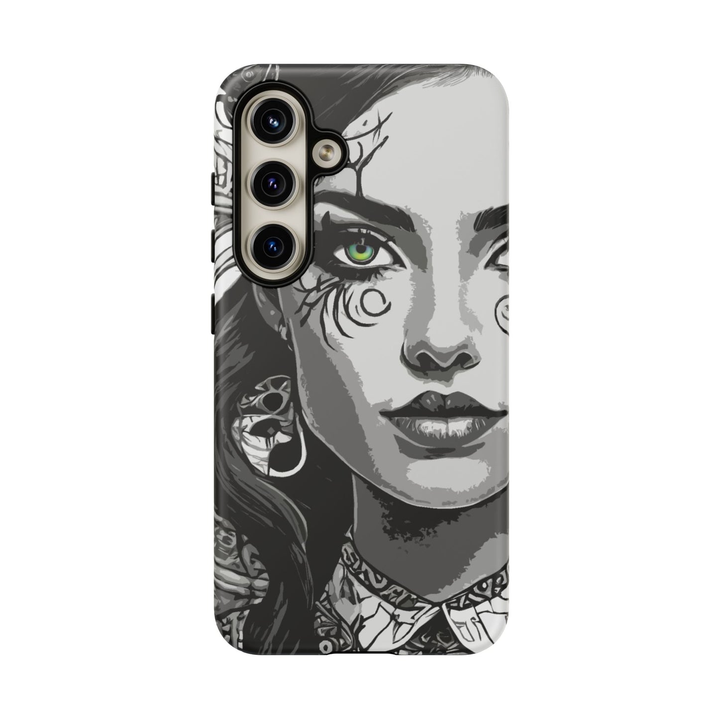 Green Eyed Devilish Beauty Tough Phone Case