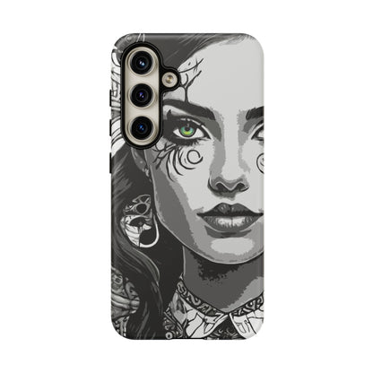 Green Eyed Devilish Beauty Tough Phone Case