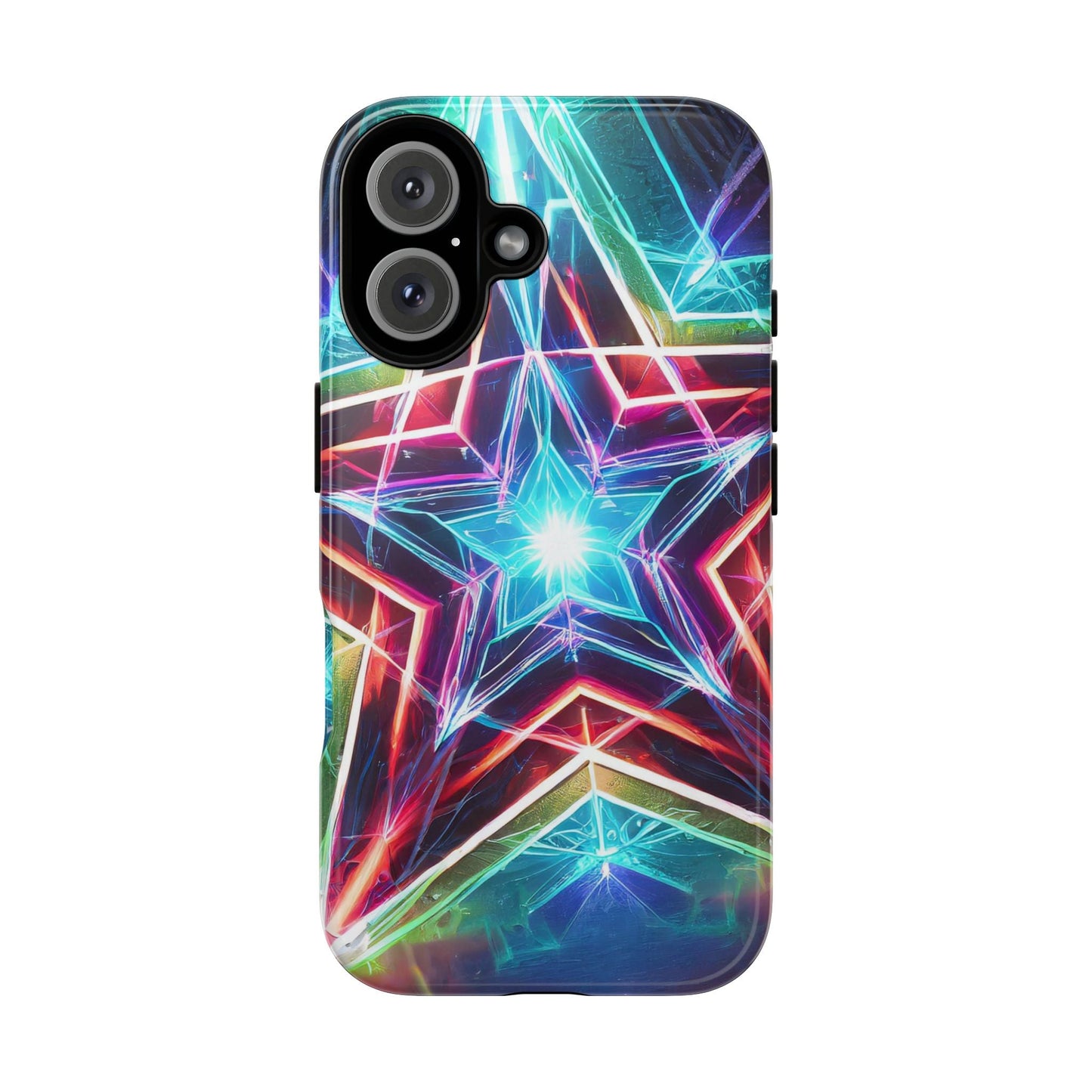 Neon Light Stars Tough Phone Case