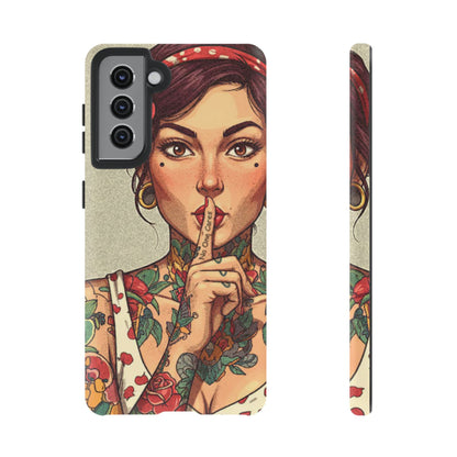 Shh No One Cares Tough Phone Case