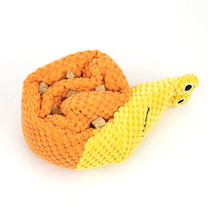 Squeaky Snail Snuffle Dog Toy
