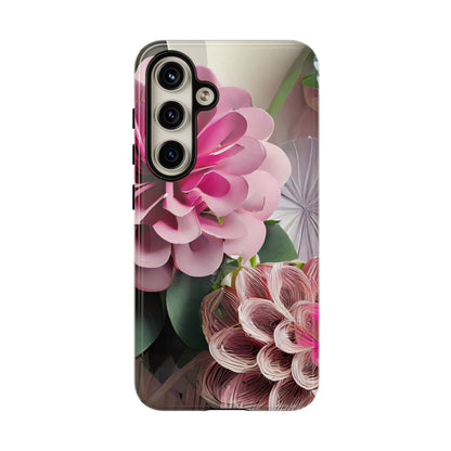 Elegant Paper Flowers Tough Phone Case