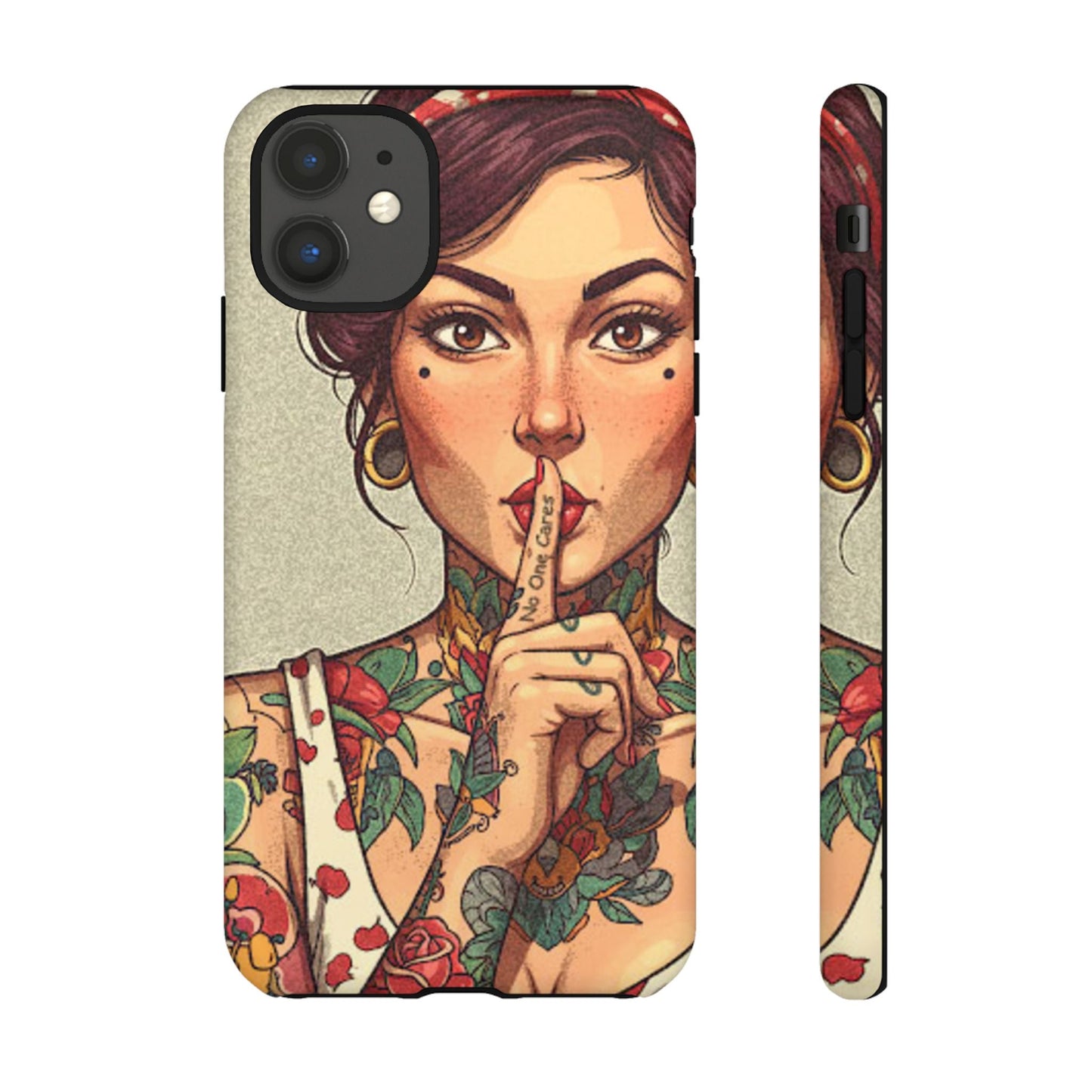 Shh No One Cares Tough Phone Case