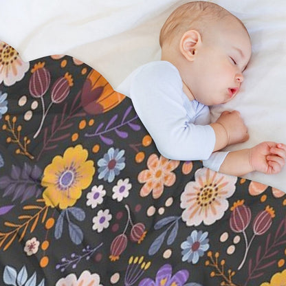 Floral Charm Throw Blanket