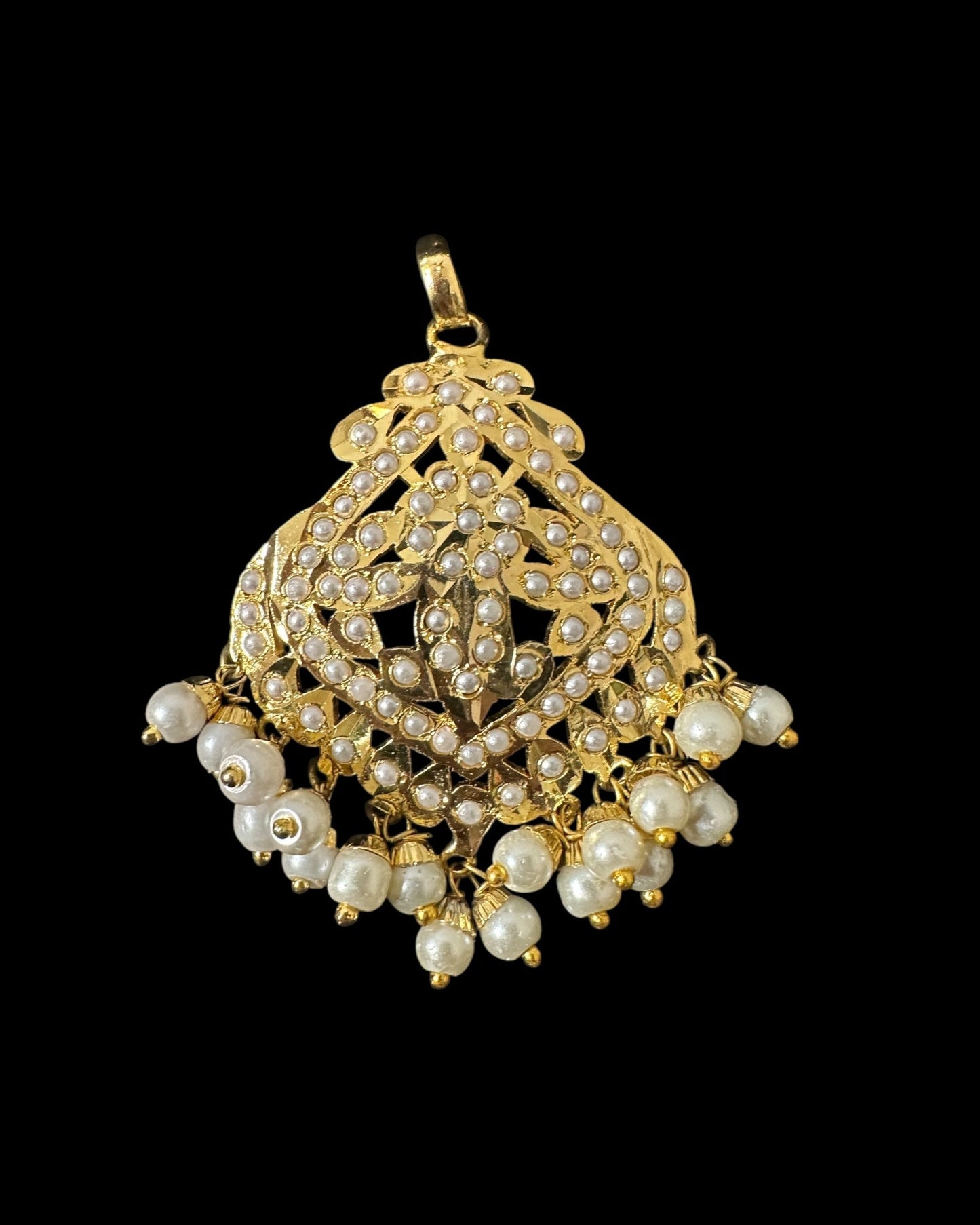 PS544 Ayeza jadau pearl  pendant set ( SHIPS IN 3 weeks  )