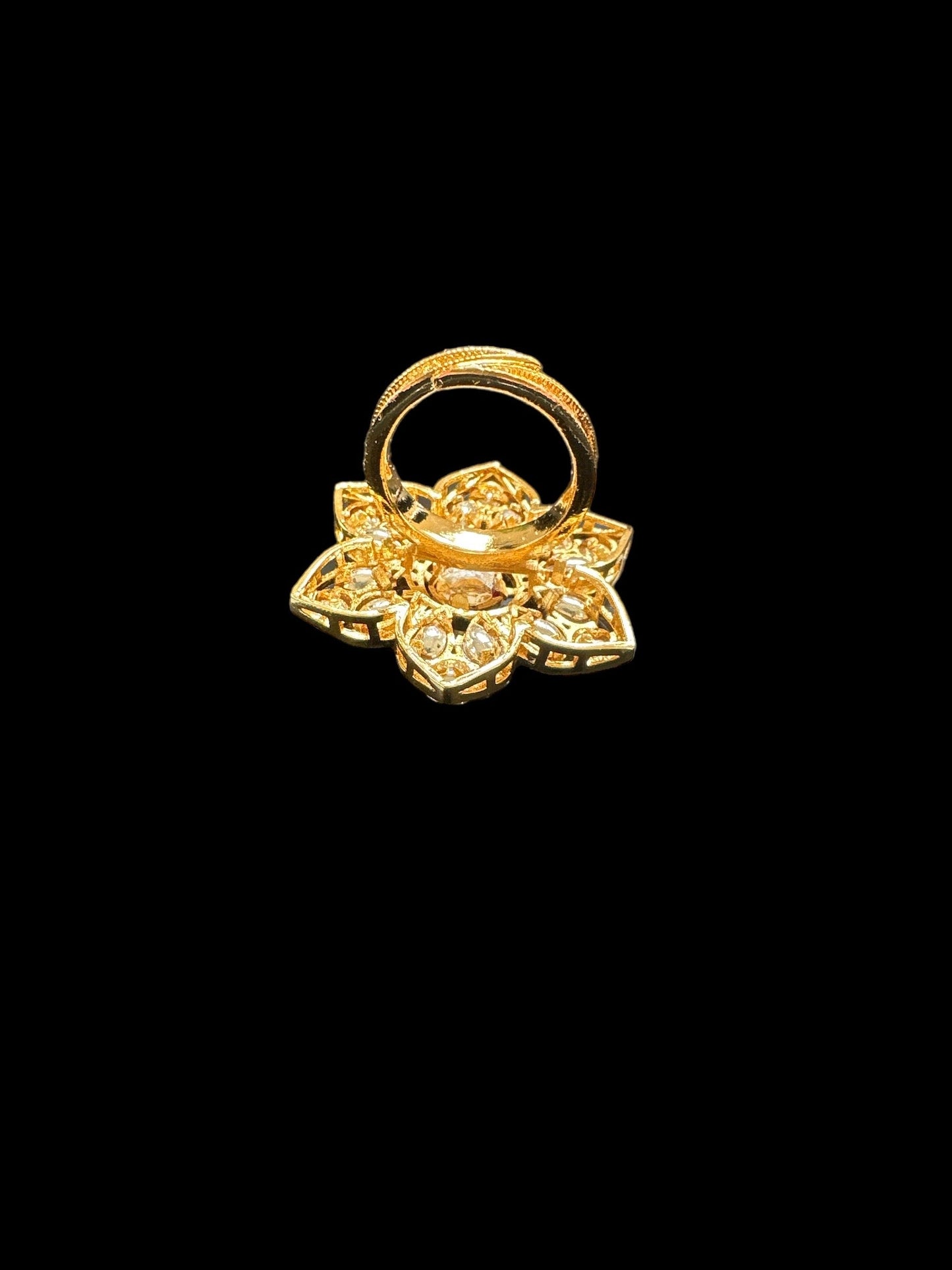 DJR91 Polki ring - clear ( READY TO SHIP)