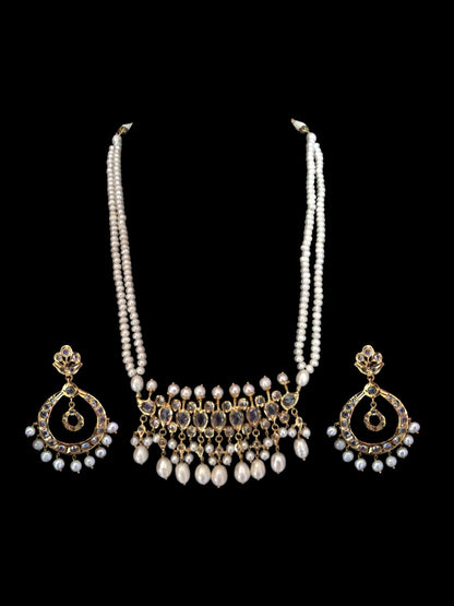 Hyderabadi / Nizami tirmani in fresh water pearls ( SHIPS IN 1 WEEK )