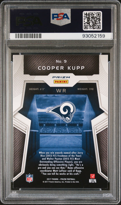 Graded 2017 Panini Prizm Cooper Kupp #9 Rookie Introductions Rookie RC Football Card PSA 10 Gem Mint