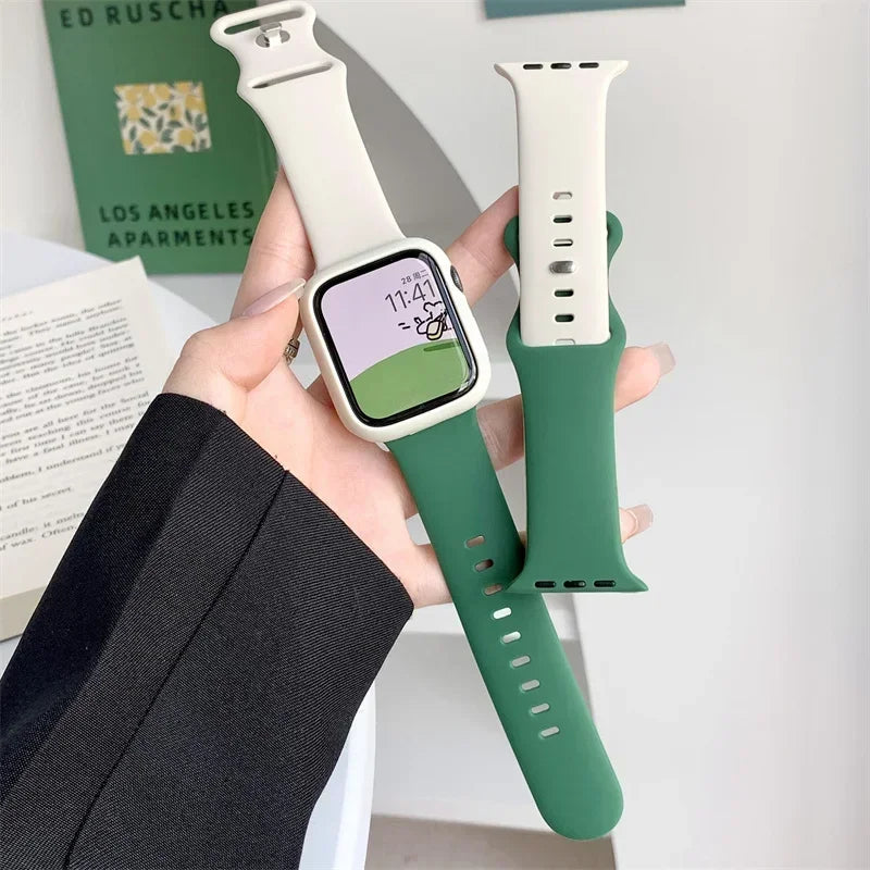 Silicone Apple Watch Band Series 11/10/9/8/7/6/5/4/ SE / Ultra 1/2/3