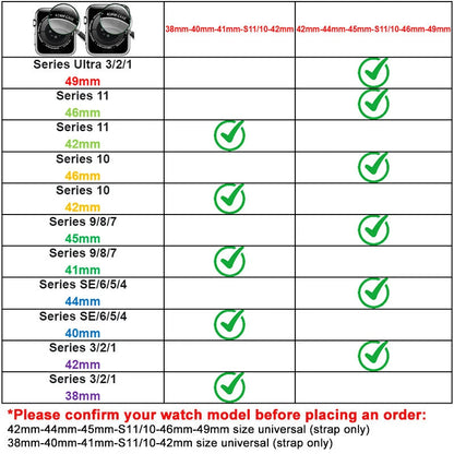 Strap For Apple Watch Band Series 11/10/9/8/7/6/5/4/ SE / Ultra 1/2/3
