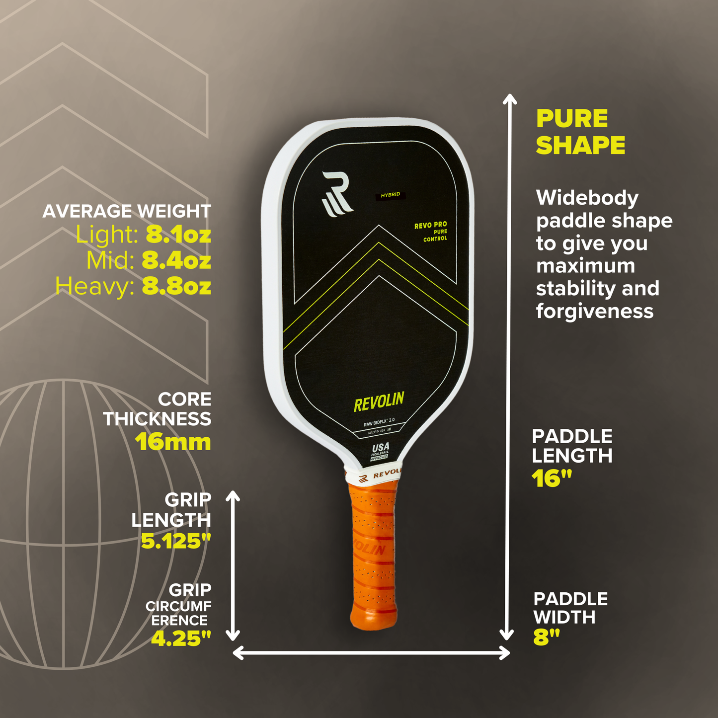 Revo Pro Pure Pickleball Paddle