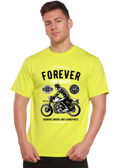 Forever Two Wheel Men's Bamboo Viscose/Organic Cotton Short Sleeve Graphic T-Shirt