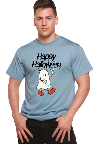 Happy Halloween Men's Bamboo Viscose/Organic Cotton Short Sleeve Graphic T-Shirt