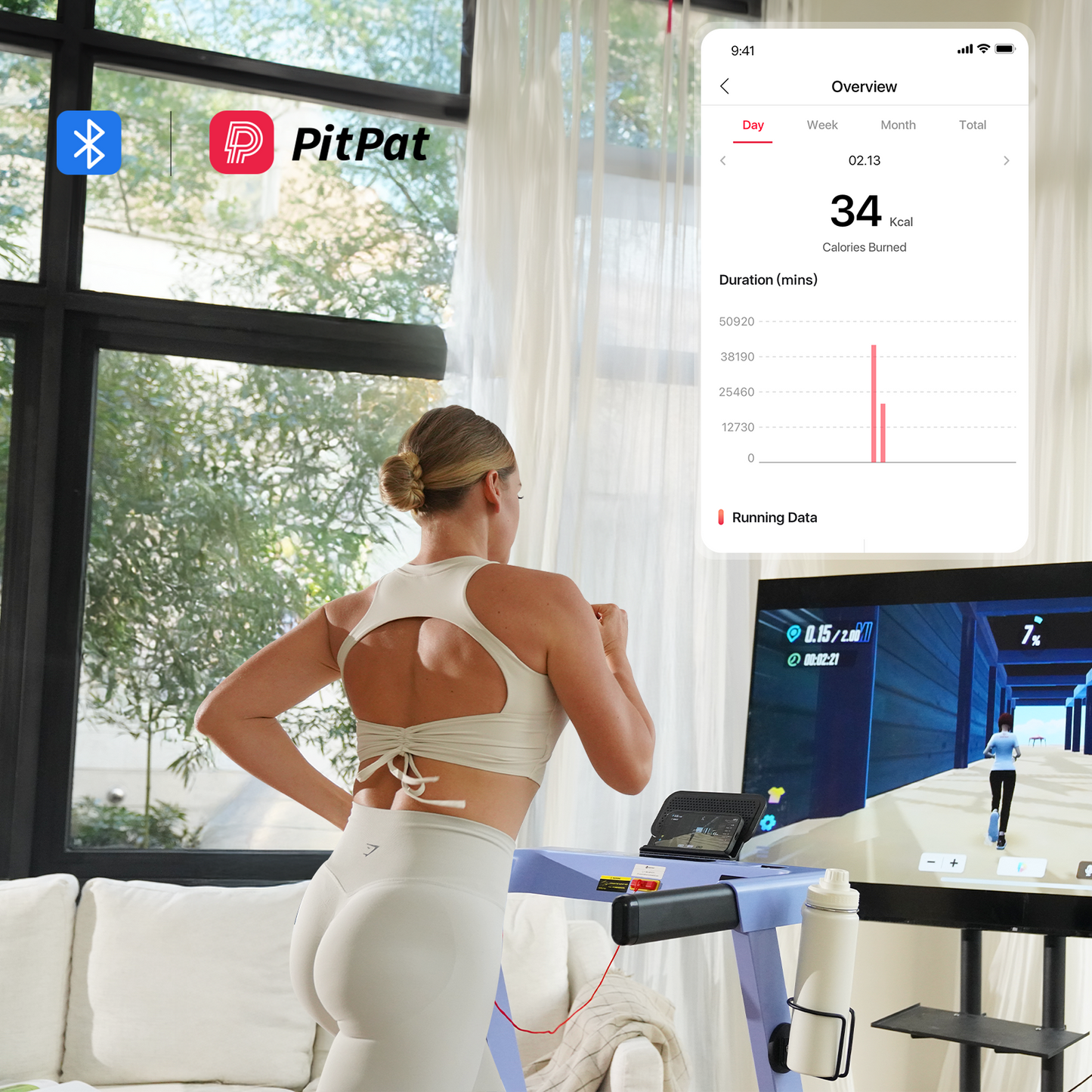 DeerRun All-New 2026 A1 Pro Move+  6% Incline Foldable Treadmill——Upgraded Chip & NFC Support | 350Lbs, 10mph Blue