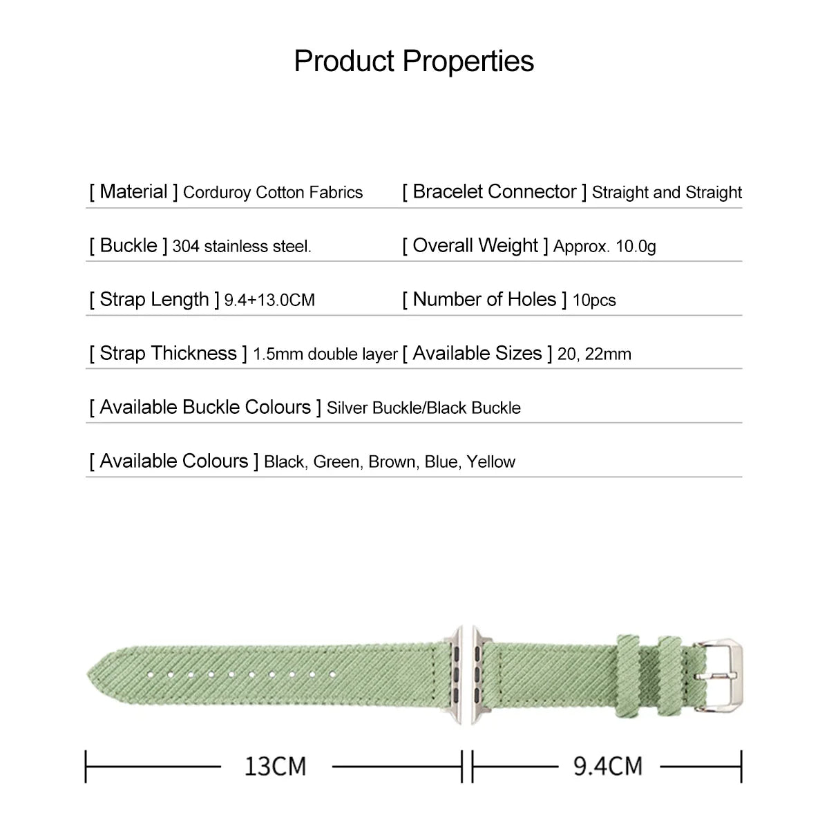 Corduroy Apple Watch Band Series 11/10/9/8/7/6/5/4/ SE / Ultra 1/2/3