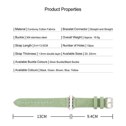 Corduroy Apple Watch Band Series 11/10/9/8/7/6/5/4/ SE / Ultra 1/2/3