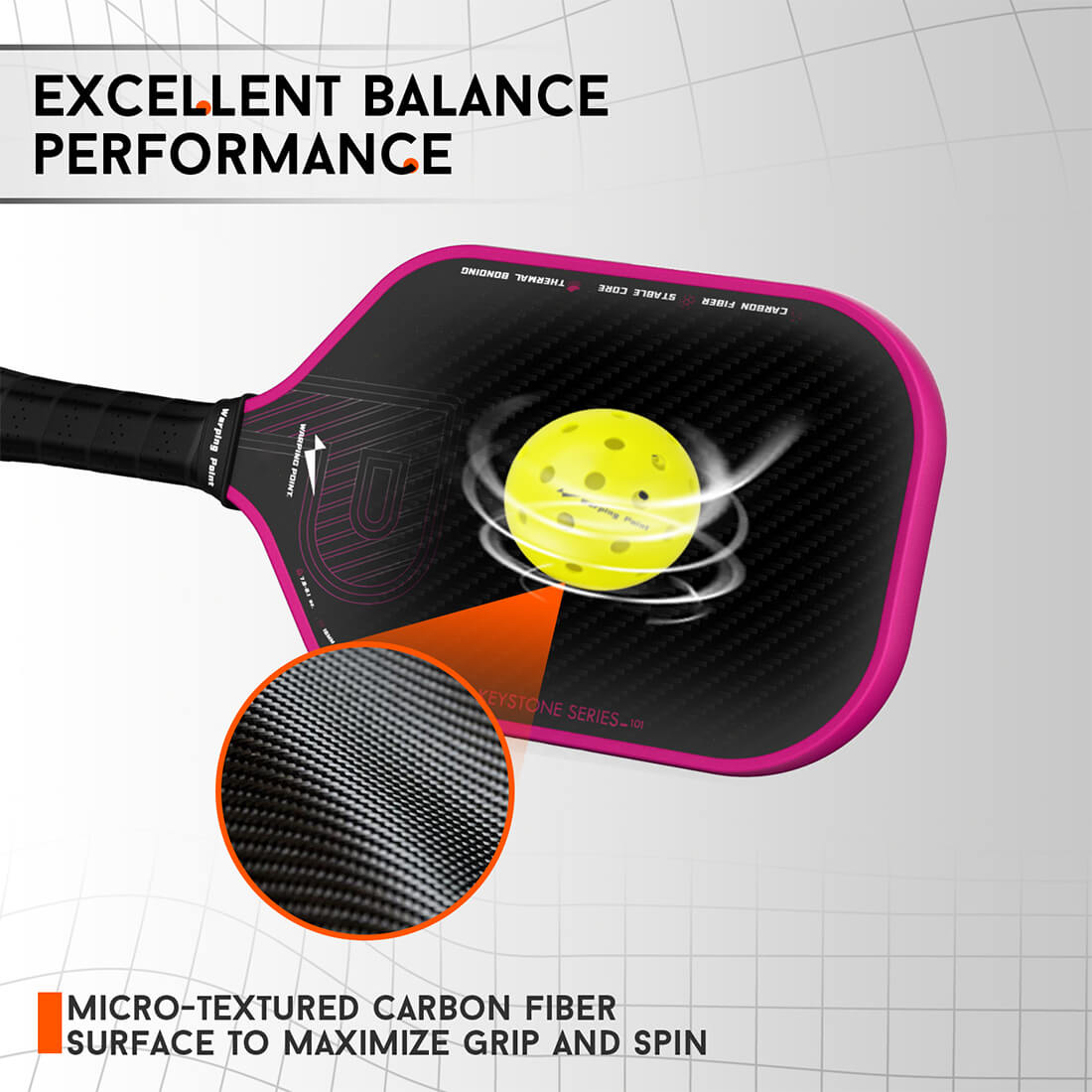 Keystone Pickleball Paddle - Rose Gold