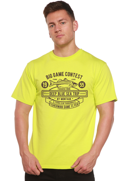 Big Game Contest Men's Bamboo Viscose/Organic Cotton Short Sleeve Graphic T-Shirt