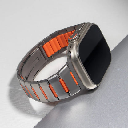 Steel & Silicone Apple Watch Band Series 11/10/9/8/7/6/5/4/ SE / Ultra 1/2/3