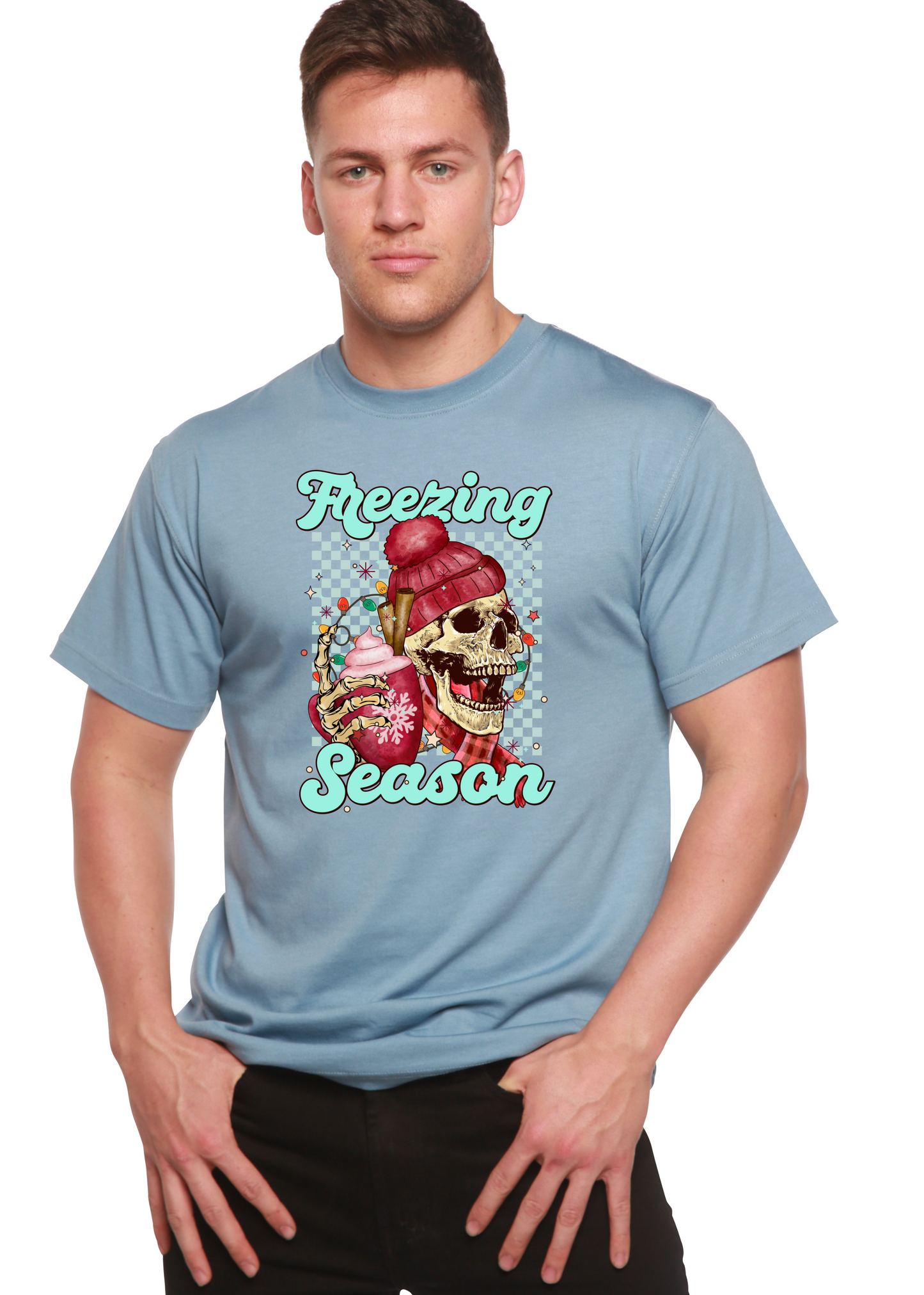 Freezing Season Unisex Bamboo Viscose/Organic Cotton Short Sleeve Graphic T-Shirt