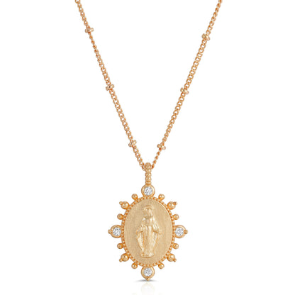 Lady Lourdes Pendant - Gold