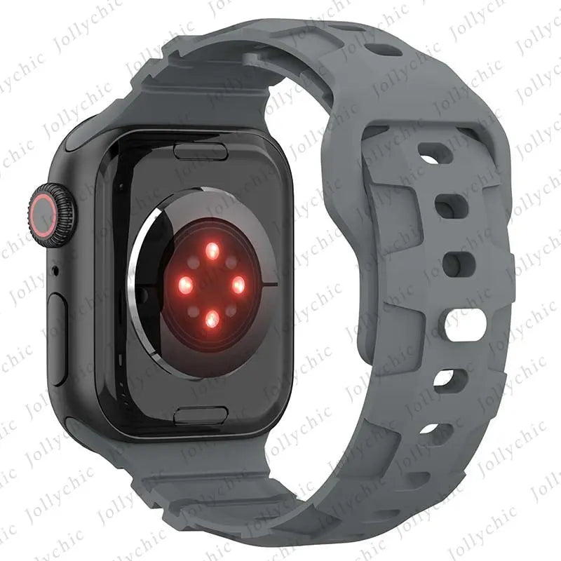 Silicone Band For Apple Watch Series 11/10/9/8/7/6/5/4/ SE / Ultra 1/2/3