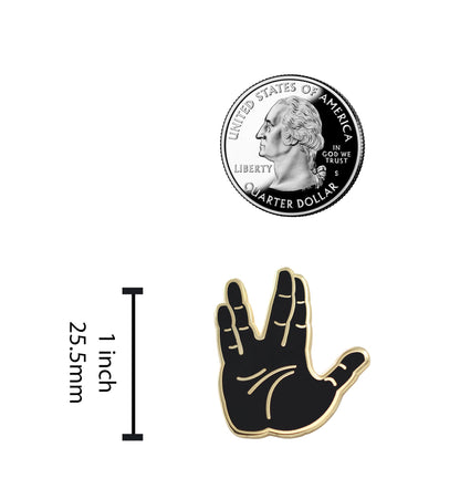 Live Long &amp; Prosper Emoji – Star Trek Enamel Pin