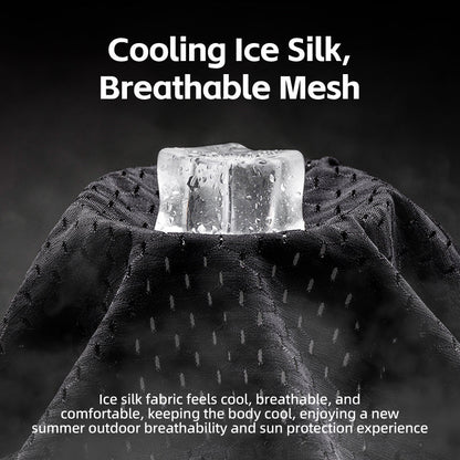 ROCKBROS Summer Sun Protection Cap with Cooling Ice Silk and Adjustable Design