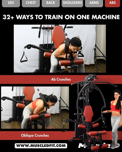 Muscle D Fitness Compact Single-Stack Multi-Gym | Full Body, Space-Saving