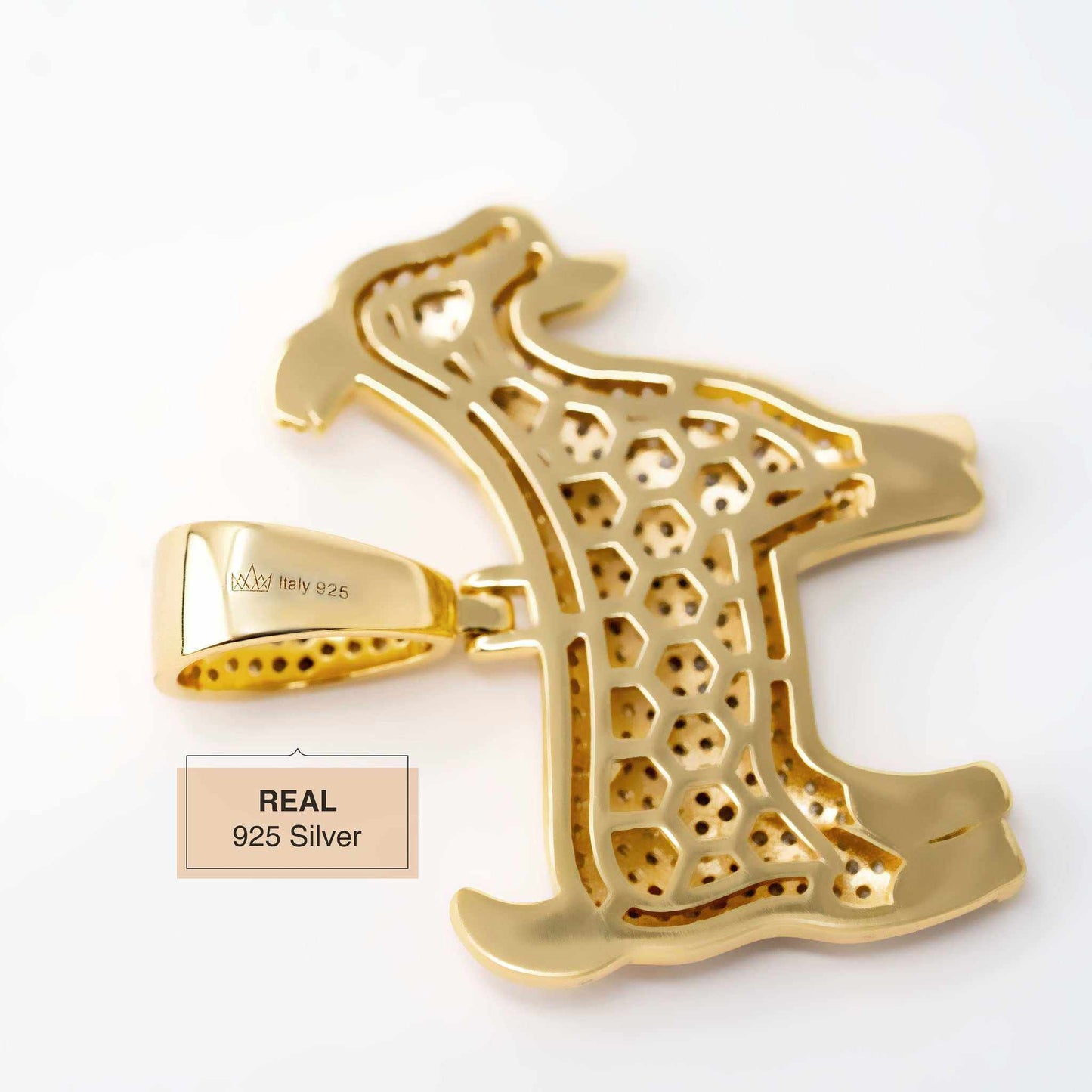 Iced GOAT Pendant 925 Sterling Silver