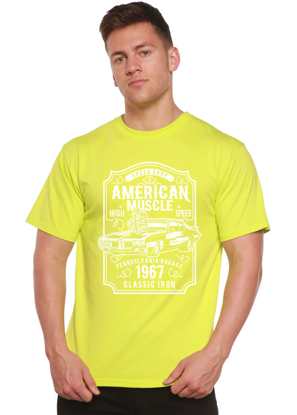 American Muscle Men's Bamboo Viscose/Organic Cotton Short Sleeve Graphic T-Shirt