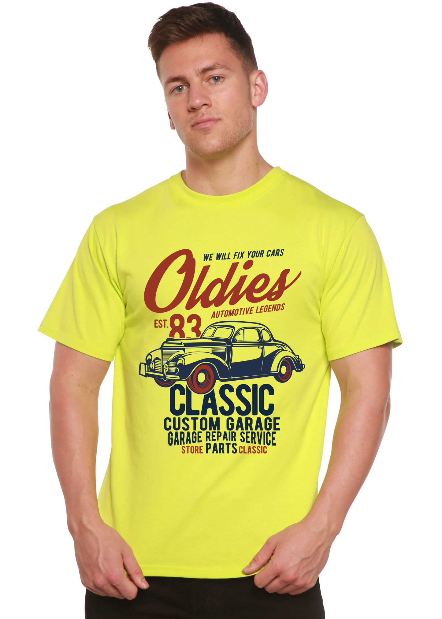 Oldies Spun Bamboo® Men's Bamboo Viscose/Organic Cotton Short Sleeve Graphic T-Shirt