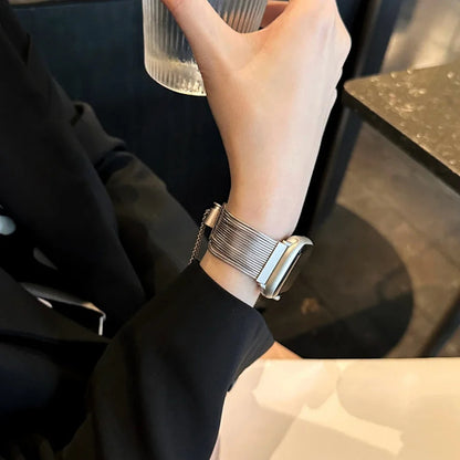 Steel Apple Watch Band Series 11/10/9/8/7/6/5/4/ SE / Ultra 1/2/3