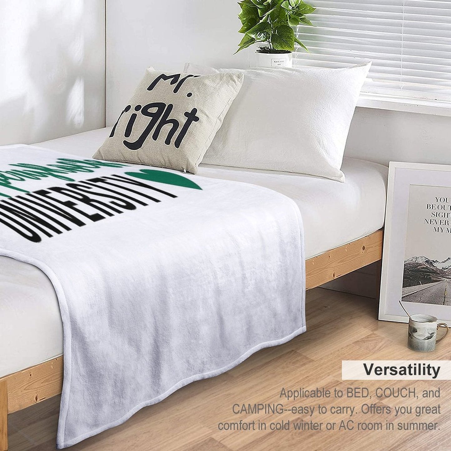 Slippery Rock Sticker Throw Blanket