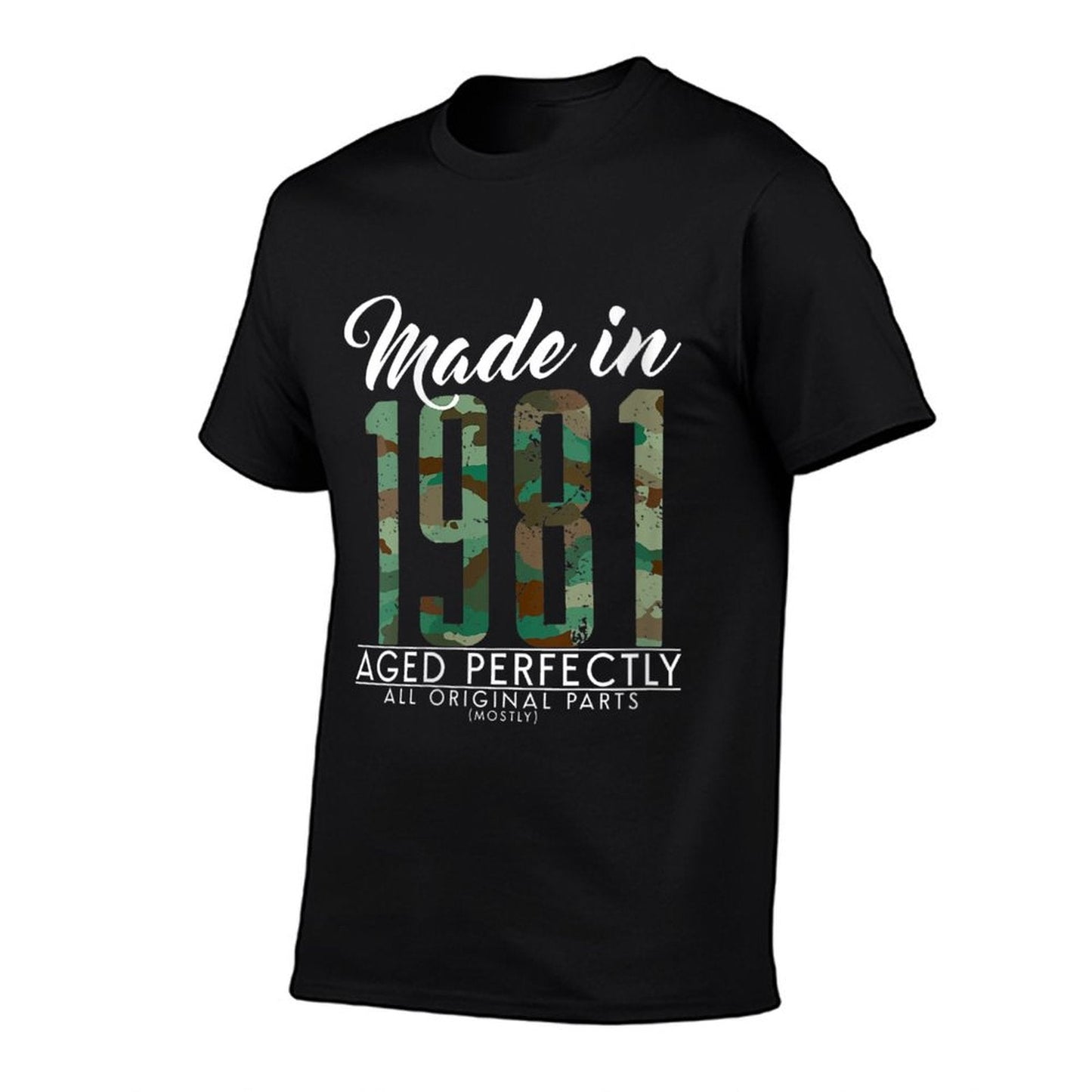 Womens 40th Birthday Camou Made in 1981 40 Years Old Soldier  Durable T-Shirt