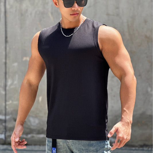 Quick-Dry Sleeveless Training Vest - Lightweight Polyester Athletic Top