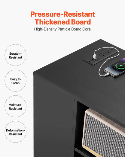 Modern Multi-Storage Stand (with Built-In Power)