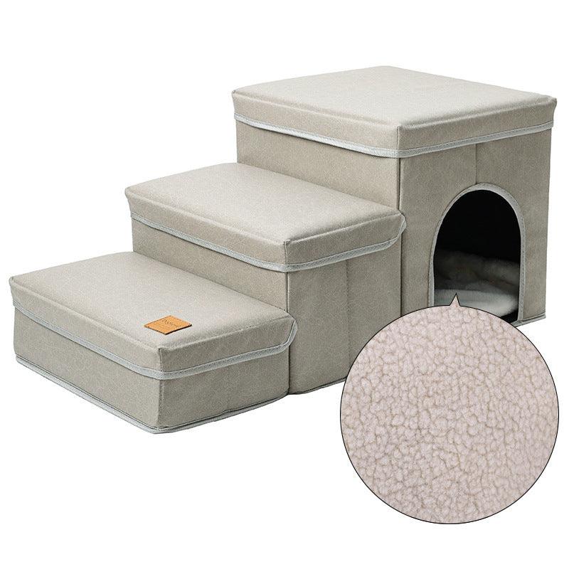 3 Steps Stairs Multifunctional Dog House