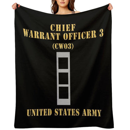 Army - Chief Warrant Officer 3 - CW03 - Flat - X 300 Throw Blanket