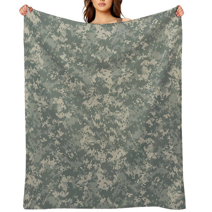 Army ACU Camouflage Throw Blanket