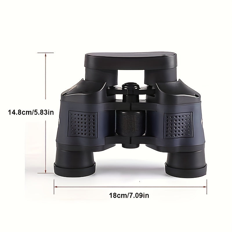 Binoculars For Adults High Power,60x60 With Low Light Night Vision Waterproof Binoculars Watching Outdoor Sports Concerts Binoculars For Bird Watching Professional