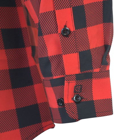 The Titan - Black/Red Plaid Long Sleeve