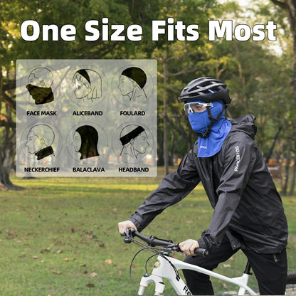 ROCKBROS Face Mask Cooling Neck Gaiter Breathable Face Covering Summer Balaclava
