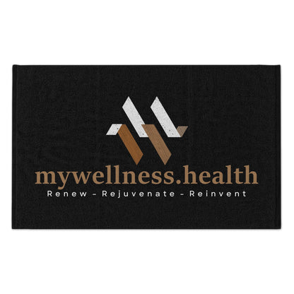 mywellness.health Rally Towel 11x18 - Dual-Texture Polyester Cotton