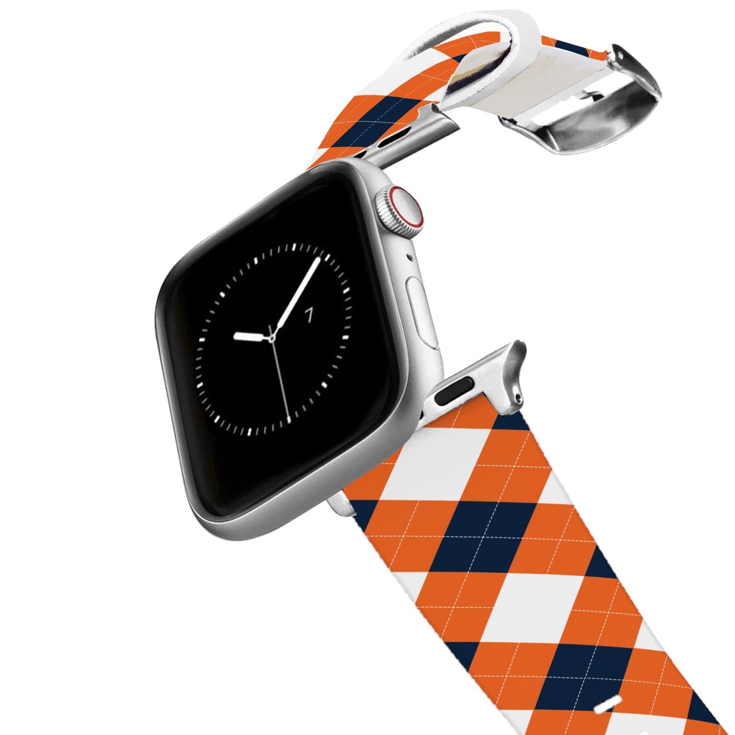 Auburn Argyle Team Spirit Apple Watch Band